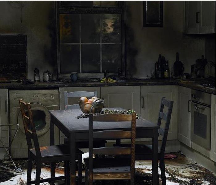Burnt Kitchen After Fire